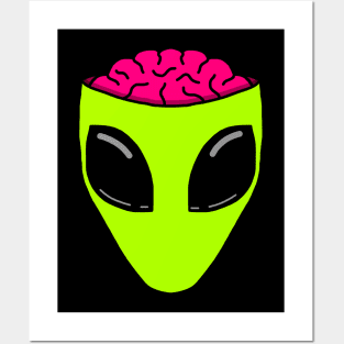 Alien Brain Posters and Art